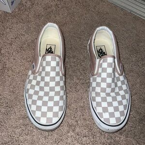 Vans checkered slip on
